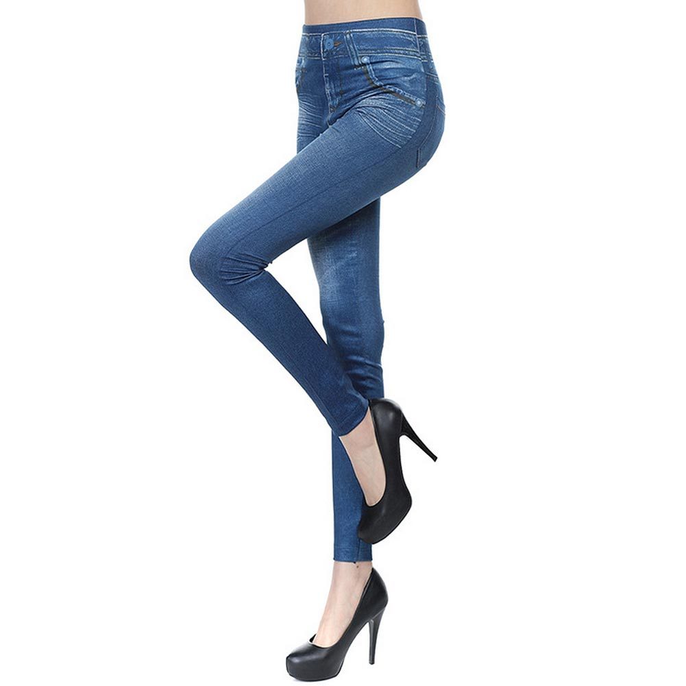 Jeggings taille haute - Leggings en denim