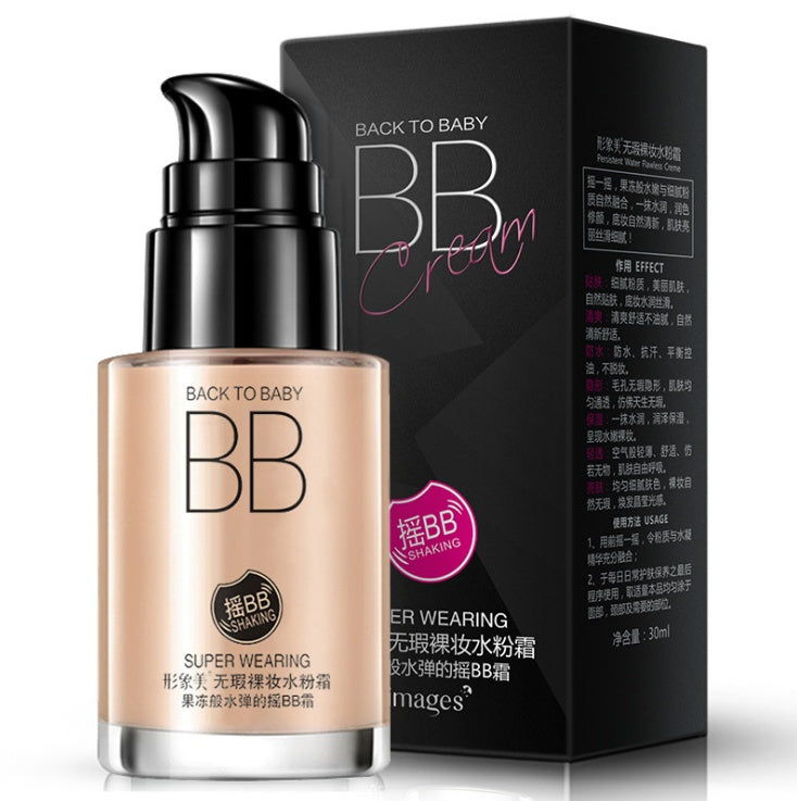 Crème hydratante claire et élégante, crème BB de maquillage nude, correcteur de maquillage, crème BB hydratante.