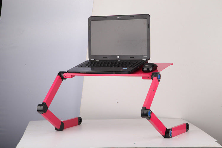 Support de table pour ordinateur portable avec un design ergonomique pliable et ajustable, bureau pour ultrabook, netbook ou tablette avec tapis de souris.