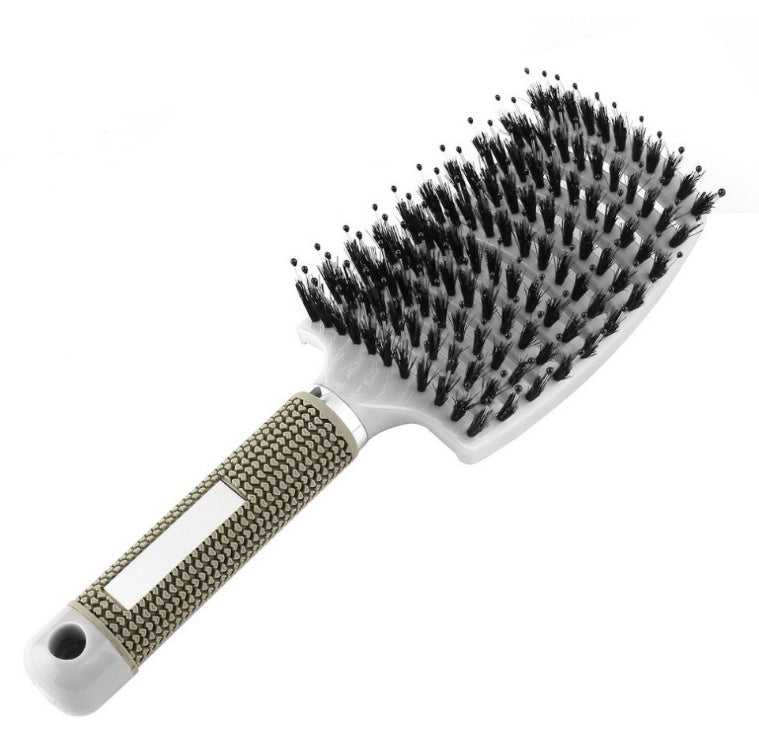 Brosse à cheveux Anti Klit Brushy Haarborstel pour femmes, brosse démêlante, poils en nylon, massage du cuir chevelu, brosse à teaser.