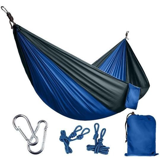 Hamac de randonnée - Hamac double en nylon parachute portable pour extérieur