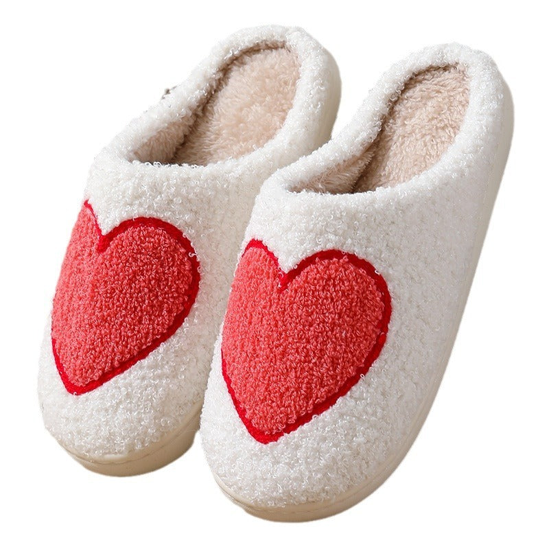 Chaussons pour femmes en peluche tendance pour la Saint-Valentin