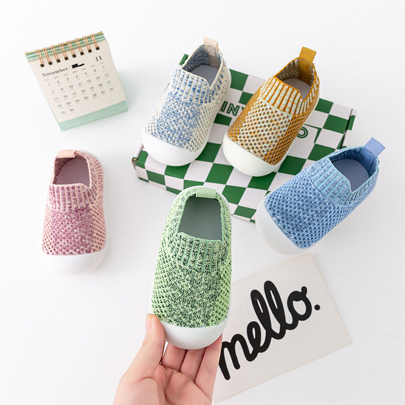 Chaussures en maille respirante à semelle souple pour enfants