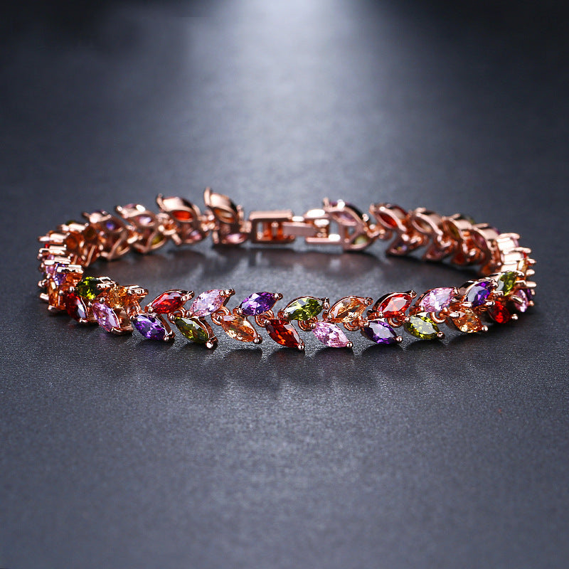 Bracelet en zircon œil de cheval de mode