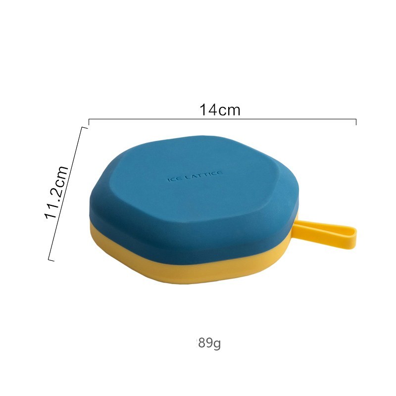 Moule à glace hexagonal 3D en silicone à 12 cavités, moule à glace à faire soi-même, boîte de rangement pour sorbetières