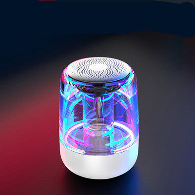 Haut-parleur portable Bluetooth colonne haut-parleur Bluetooth sans fil puissant avec radio et lumière LED de couleur variable.