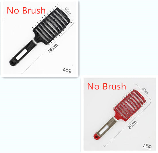 Brosse à cheveux Anti Klit Brushy Haarborstel pour femmes, brosse démêlante, poils en nylon, massage du cuir chevelu, brosse à teaser.