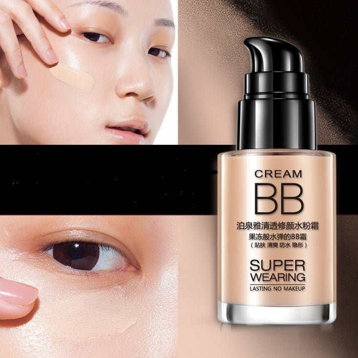 Crème hydratante claire et élégante, crème BB de maquillage nude, correcteur de maquillage, crème BB hydratante.