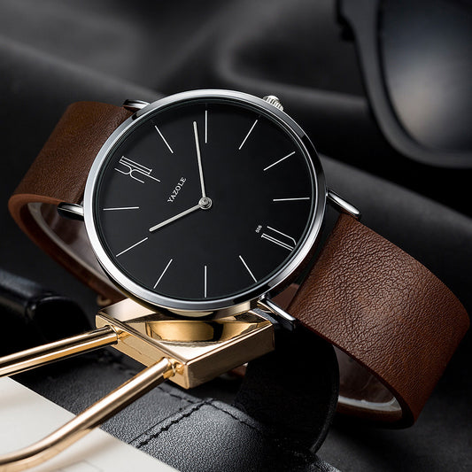 Montre à quartz étanche simple pour homme