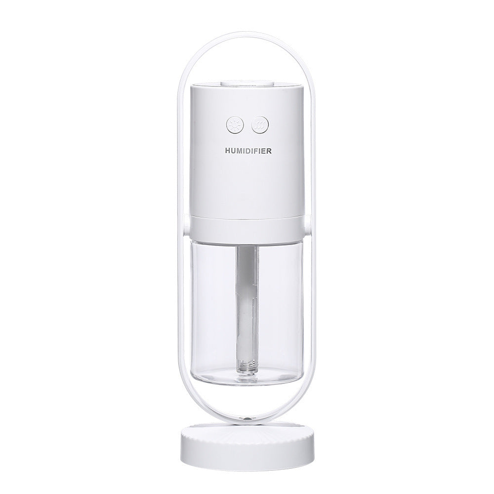 Humidificateur d'air USB Magic Shadow pour la maison avec projection de lumières nocturnes, créateur de brume ultrasonique, mini purificateur d'air de bureau.