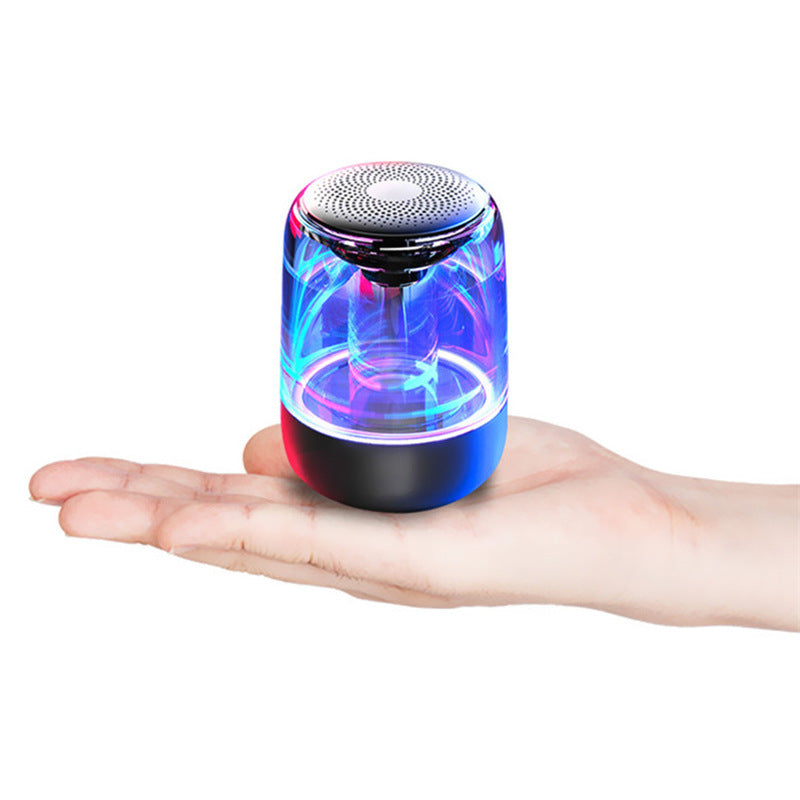 Haut-parleur portable Bluetooth colonne haut-parleur Bluetooth sans fil puissant avec radio et lumière LED de couleur variable.