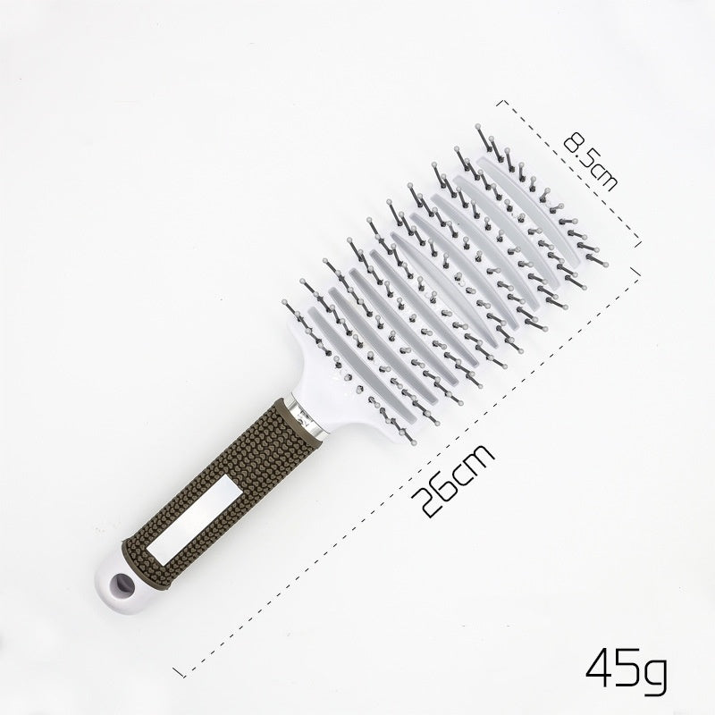 Brosse à cheveux Anti Klit Brushy Haarborstel pour femmes, brosse démêlante, poils en nylon, massage du cuir chevelu, brosse à teaser.