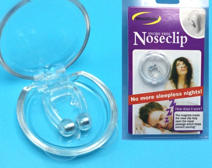 Clip nasal anti-ronflement magnétique en silicone, plateau de sommeil, aide au sommeil, dispositif de garde contre l'apnée nocturne.