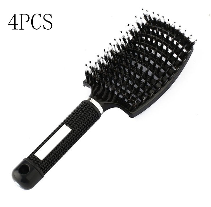 Brosse à cheveux Anti Klit Brushy Haarborstel pour femmes, brosse démêlante, poils en nylon, massage du cuir chevelu, brosse à teaser.