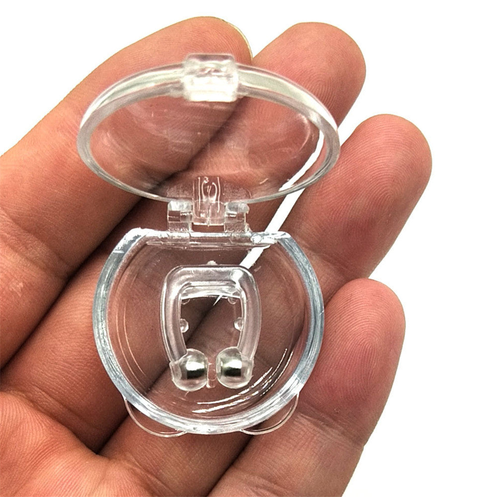 Clip nasal anti-ronflement magnétique en silicone, plateau de sommeil, aide au sommeil, dispositif de garde contre l'apnée nocturne.