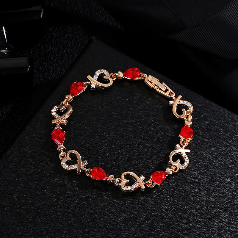 Bracelet en cristal strass, bijoux cadeau pour femme