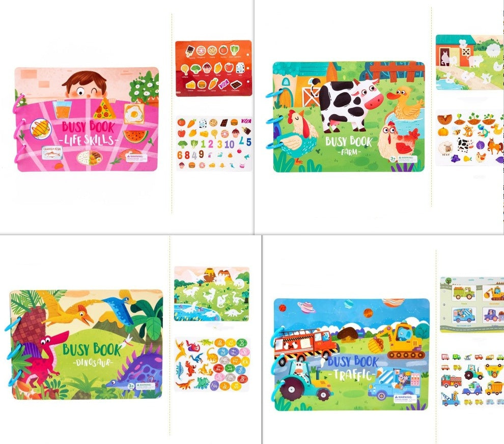 Livre d'activités pour enfants Jouets éducatifs Collage répété