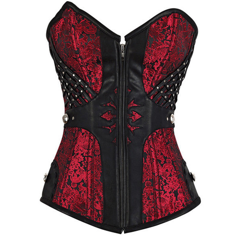 Corset gothique Belema pour femmes, modelage de la taille, bustiers sexy, corsets Steampunk, laçage serré, corset noir en similicuir gothique S-2XL