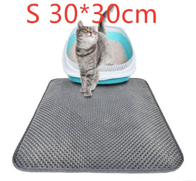 Tapis à litière pour chat en nid d'abeille, tapis imperméable et résistant à l'urine, fournitures pour animaux de compagnie.