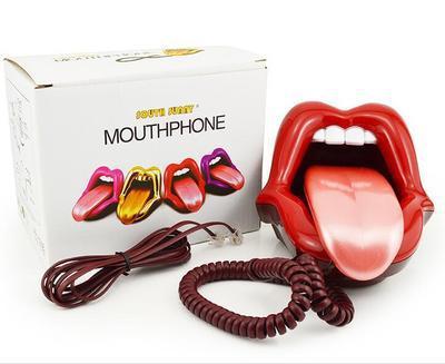 Téléphone sexy à lèvres rouges, téléphone à la mode avec grande bouche, téléphone rouge à lèvres, téléphone d'amour