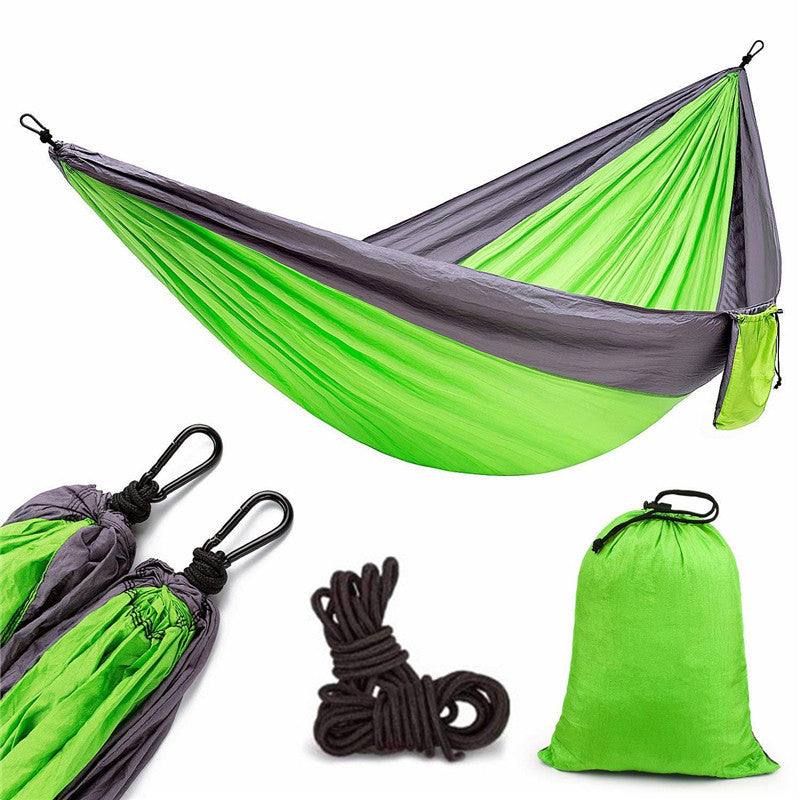 Hamac de randonnée - Hamac double en nylon parachute portable pour extérieur