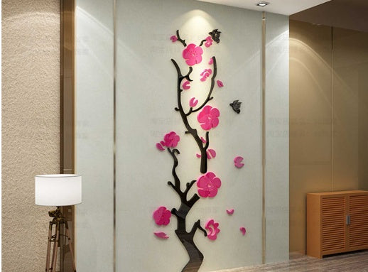 Plum Blossom Porch Stickers Wall Decoration