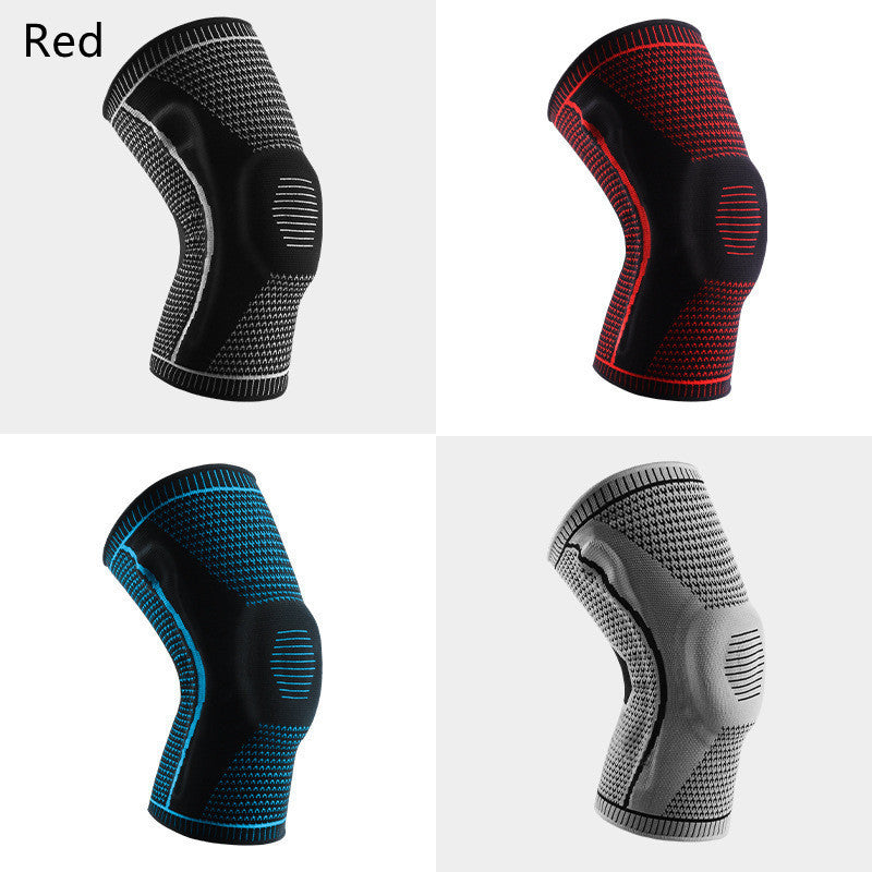 Genouillères pour le sport, protection de la patella en silicone à ressort.