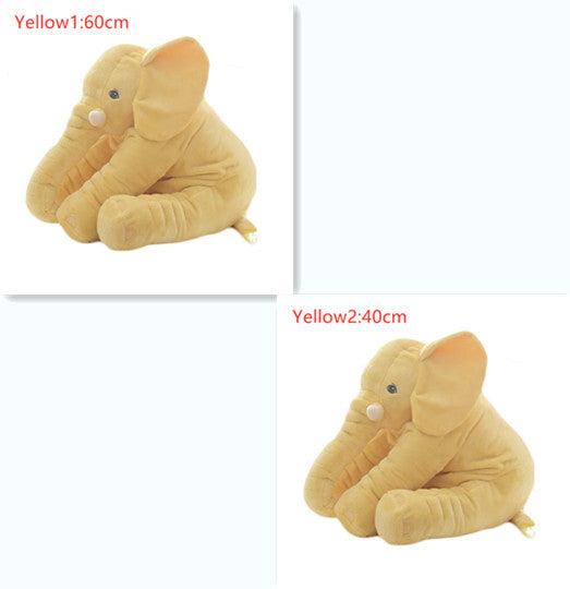 Coussin en peluche éléphant pour le confort et le sommeil des bébés.