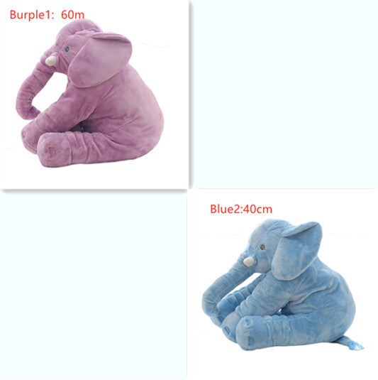 Coussin en peluche éléphant pour le confort et le sommeil des bébés.