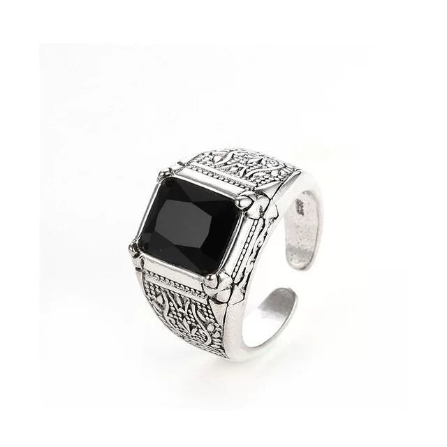 Bague en cristal pour homme, bijou original pour homme, cadeau d'anniversaire, ne se décolore jamais, pas cher