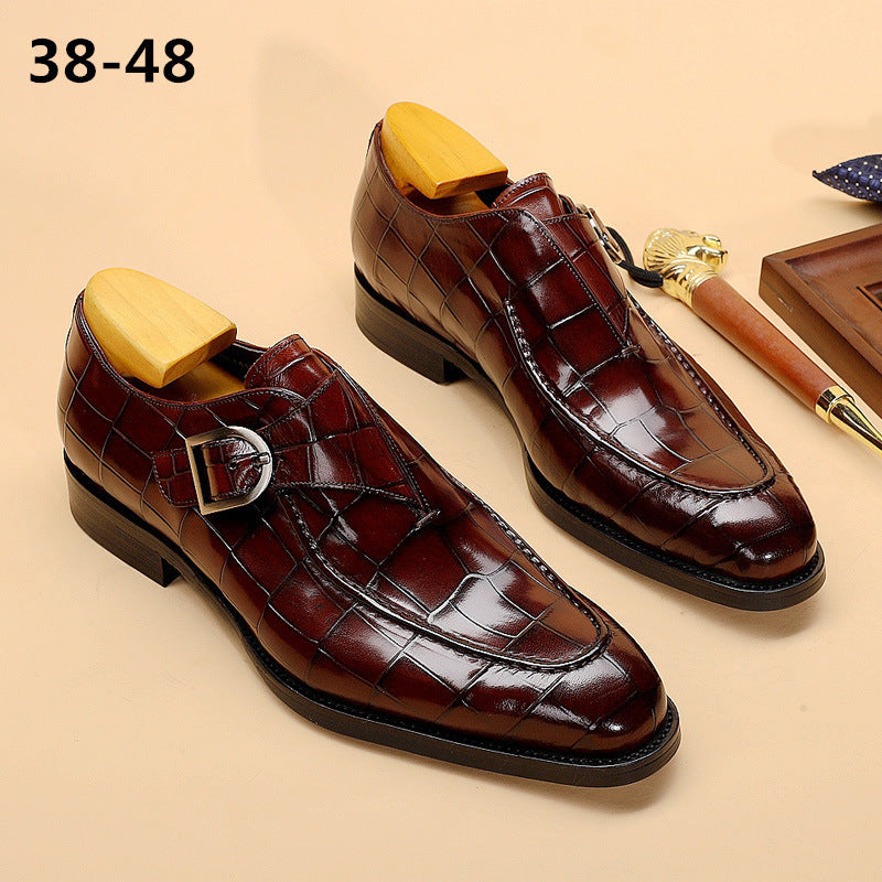 Chaussures plates classiques pour hommes, chaussures habillées en cuir de créateur, mocassins pour hommes, cadeaux de Saint-Valentin