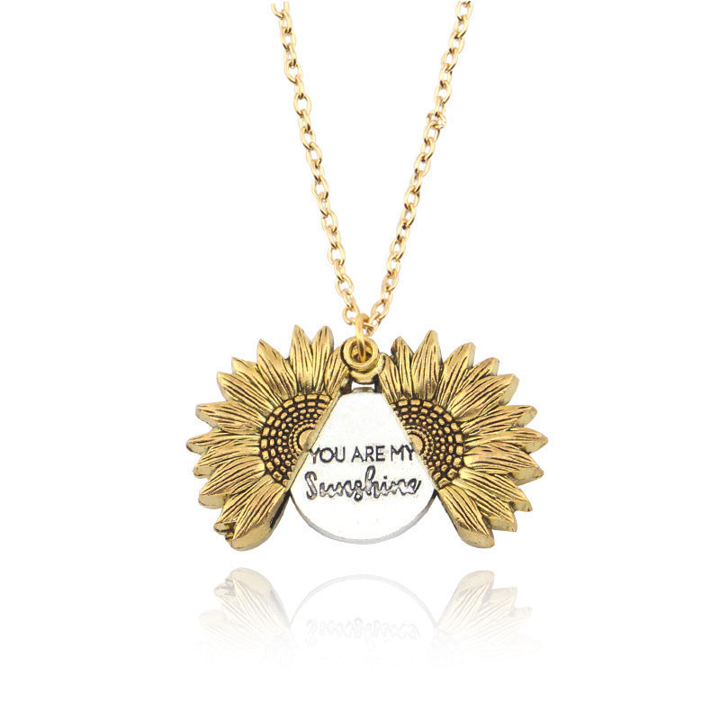 Collier Tournesol Tu Es Mon Soleil Femme Homme