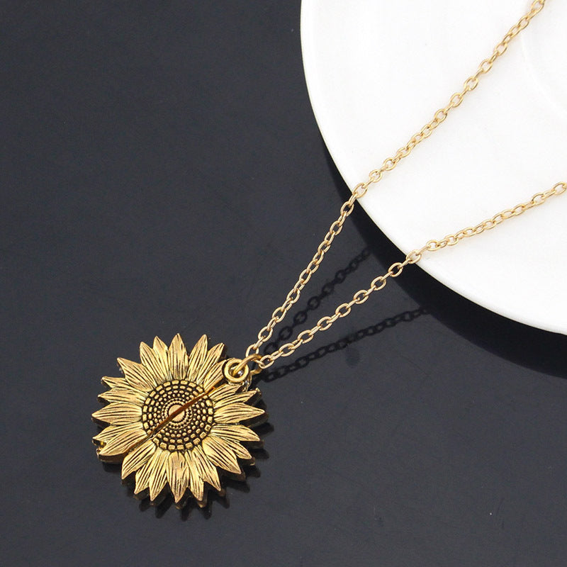 Collier Tournesol Tu Es Mon Soleil Femme Homme