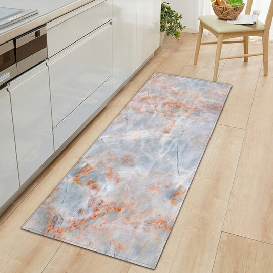 Tapis de cuisine moderne long pour l'entrée de la chambre, paillasson motif 3D.