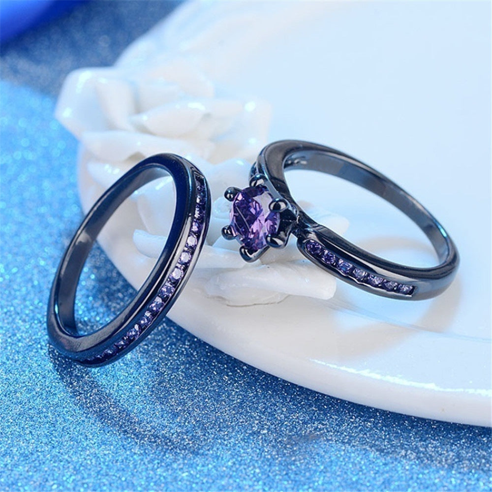 Bague pourpre pour amoureux