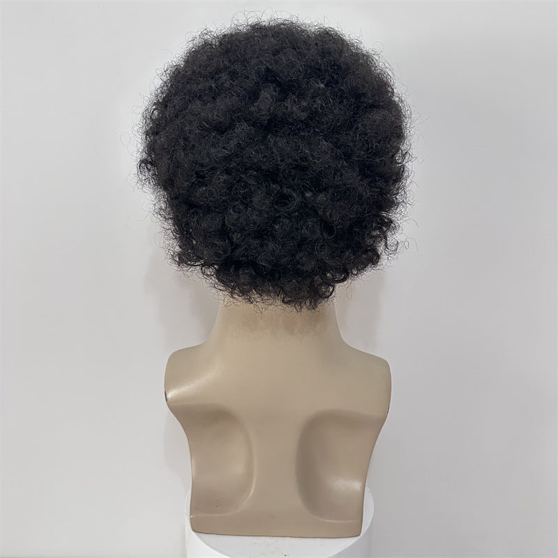 Perruques Humaines Cheveux Courts Bouclés Afro Hommes Et Femmes