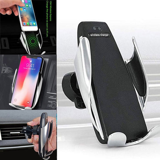 Chargeur sans fil de voiture 10W, induction, charge rapide sans fil avec support de téléphone pour voiture S5.