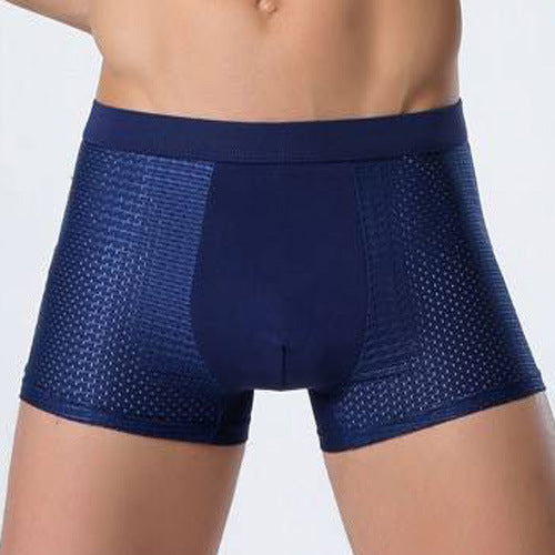 Boxer en maille de sous-vêtements pour hommes en soie glacée