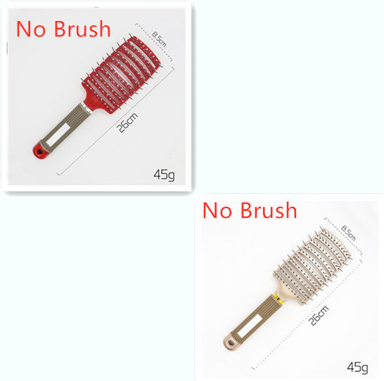 Brosse à cheveux Anti Klit Brushy Haarborstel pour femmes, brosse démêlante, poils en nylon, massage du cuir chevelu, brosse à teaser.