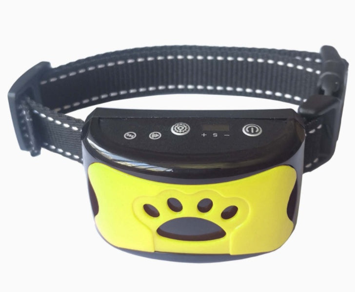 Collier de dressage pour chien étanche, électrique, télécommande pour animaux de compagnie, rechargeable, entraîneur de chiens, dispositif anti-aboiement avec choc, vibration et son.