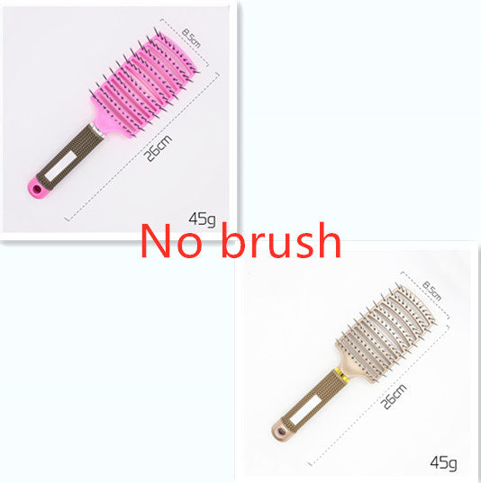 Brosse à cheveux Anti Klit Brushy Haarborstel pour femmes, brosse démêlante, poils en nylon, massage du cuir chevelu, brosse à teaser.