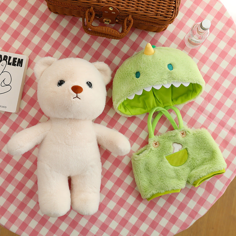 Série d'ours habillés Cadeau d'anniversaire pour enfants Peluche mignonne