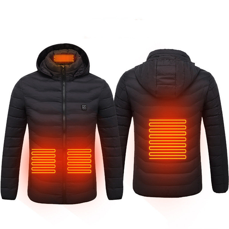 Nouvelle veste chauffante manteau USB veste électrique manteau en coton chauffage vêtements thermiques gilet chauffant vêtements pour hommes hiver