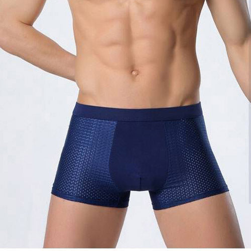 Boxer en maille de sous-vêtements pour hommes en soie glacée