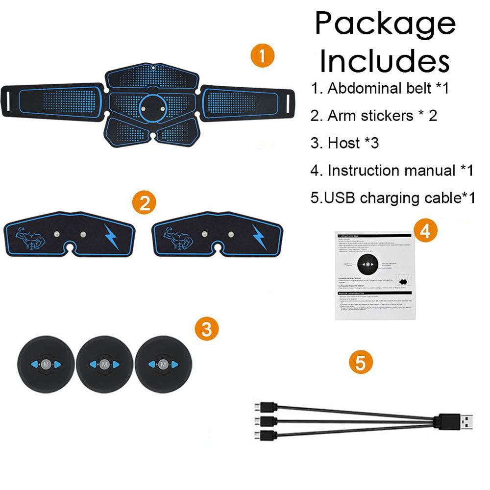 Entraînement des muscles abdominaux avec des équipements de fitness EMS.