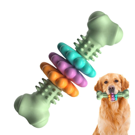 Jouet à mâcher pour chien Type d'os pour chien Jouets de nettoyage des dents des chiens Os en TPR indestructible Jouets à mâcher résistants aux morsures pour la dentition Produits pour animaux de compagnie