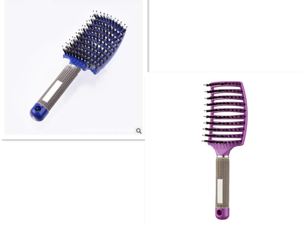 Brosse à cheveux Anti Klit Brushy Haarborstel pour femmes, brosse démêlante, poils en nylon, massage du cuir chevelu, brosse à teaser.