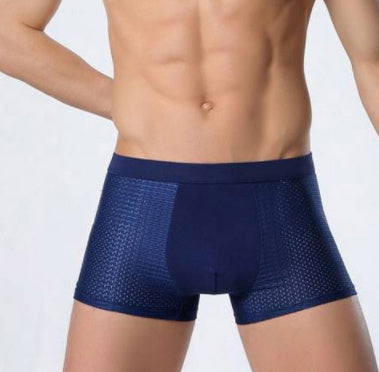 Boxer en maille de sous-vêtements pour hommes en soie glacée