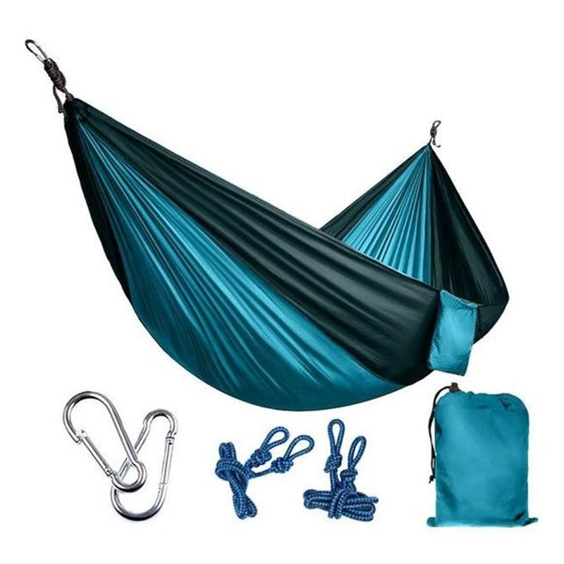 Hamac de randonnée - Hamac double en nylon parachute portable pour extérieur