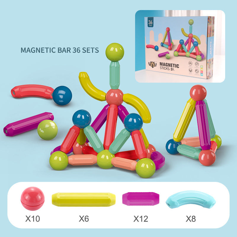 Jeu de blocs de construction magnétiques pour enfants, ensemble de jouets magnétiques pour enfants.